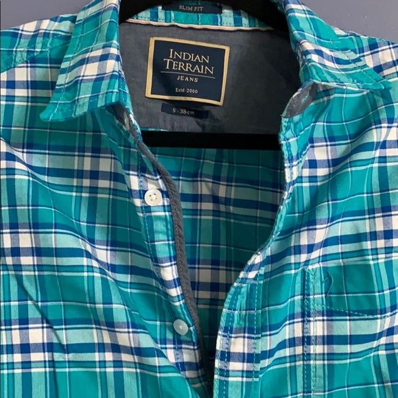 💜 NWOT Indian Terrain Men’s Slim Fit shirt. Small - Picture 2 of 6